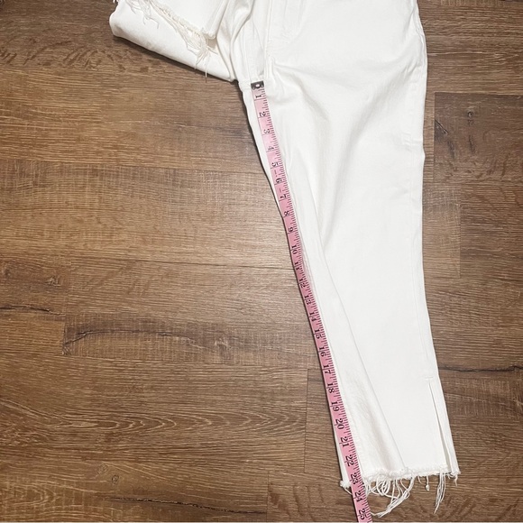 Abercrombie & Fitch Jeans Curve Love White Ultra High Rise Kick Flare 4 / 27 - Picture 11 of 11